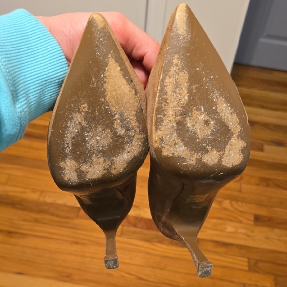 J. Crew Brown Suede Heels - Picture 6 of 8